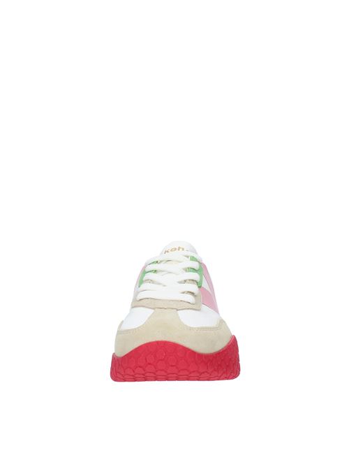 Sneakers in camoscio tessuto e gomma KEH NOO | 9312BIANCO-ROSA-LILLA